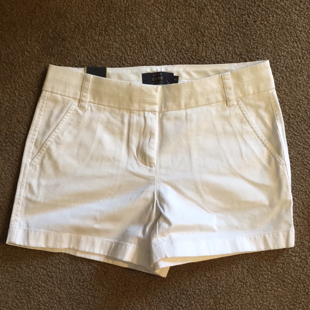 J Crew White Chino Short